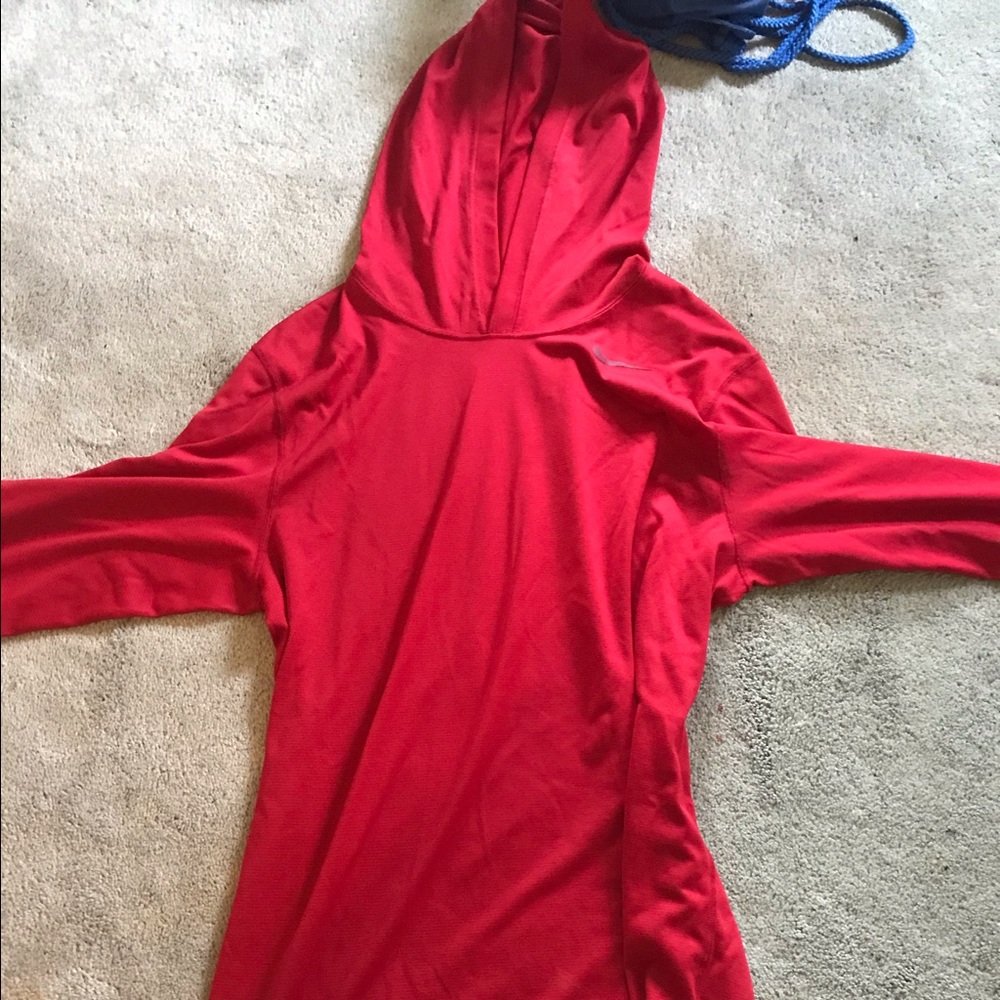 red nike hoodie